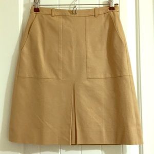 J. Crew patch-pocket skirt in stretch cotton
